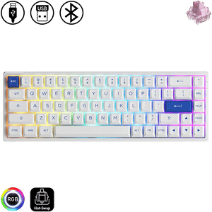 Akko 3068B Plus - Blue on White